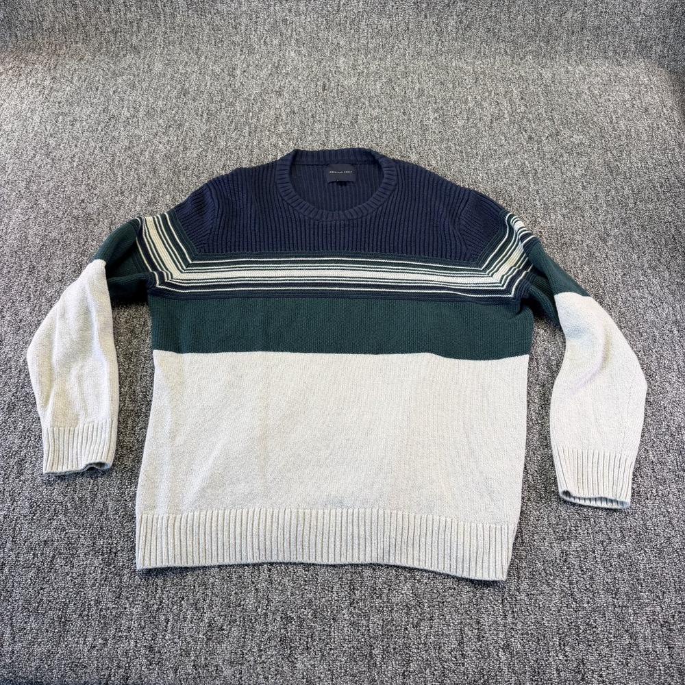 American Eagle Outfitters Sweater Mens 2XL Multicolor Colorblock Tight Knit
